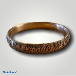 Antique MH & CO Gold Filled Snap Bangle Bracelet